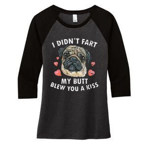 Pug Lover Funny Pug Funny Dog Women's Tri-Blend 3/4-Sleeve Raglan Shirt