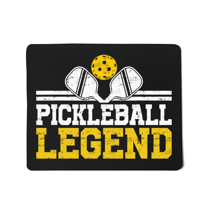 Pickleball Legend Funny Vintage Distressed Mousepad