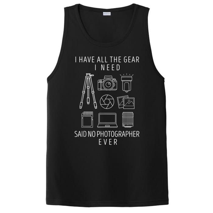 Photography Lover Funny Camera Photographer PosiCharge Competitor Tank