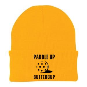 Pickleball Lover Funny Paddle Up Buttercup Gift Knit Cap Winter Beanie