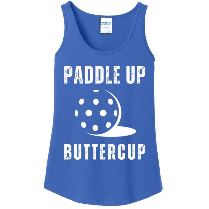 Pickleball Lover Funny Paddle Up Buttercup Gift Ladies Essential Tank