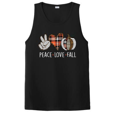 Peace Love Fall S Pumpkin Gift For Fall Halloween Cute Gift PosiCharge Competitor Tank