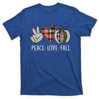 Peace Love Fall S Pumpkin Gift For Fall Halloween Cute Gift T-Shirt