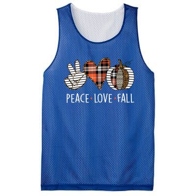 Peace Love Fall S Pumpkin Gift For Fall Halloween Cute Gift Mesh Reversible Basketball Jersey Tank