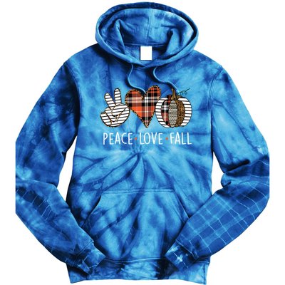 Peace Love Fall S Pumpkin Gift For Fall Halloween Cute Gift Tie Dye Hoodie