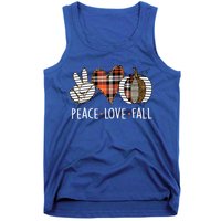 Peace Love Fall S Pumpkin Gift For Fall Halloween Cute Gift Tank Top