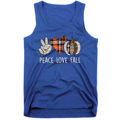 Peace Love Fall S Pumpkin Gift For Fall Halloween Cute Gift Tank Top