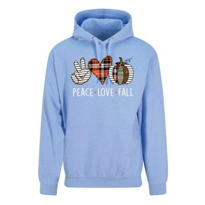 Peace Love Fall S Pumpkin Gift For Fall Halloween Cute Gift Unisex Surf Hoodie