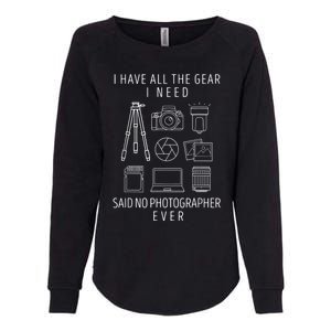 Photography Lover Funny Camera Photographer Womens California Wash Sweatshirt