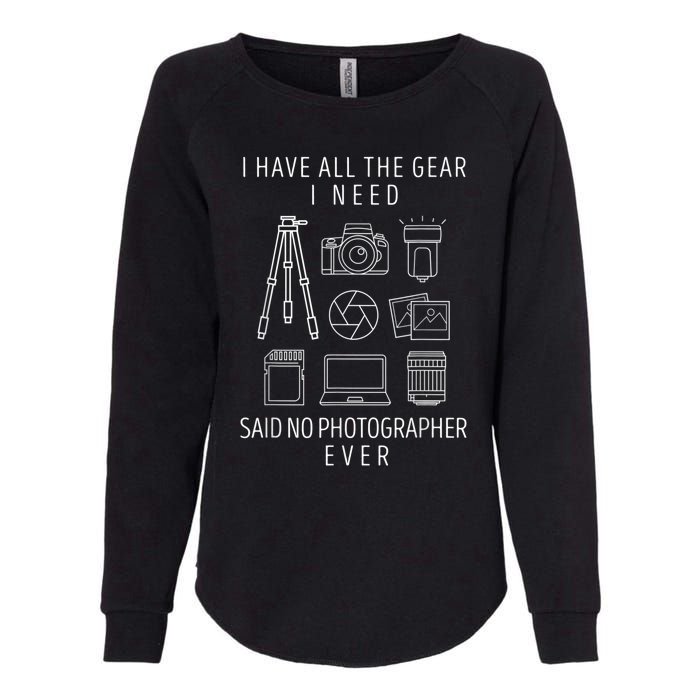 Photography Lover Funny Camera Photographer Womens California Wash Sweatshirt