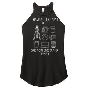 Photography Lover Funny Camera Photographer Women's Perfect Tri Rocker Tank