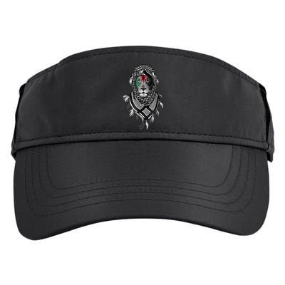 Palestinian Lion Free Palestine Free Gaza Palestine Flag Adult Drive Performance Visor