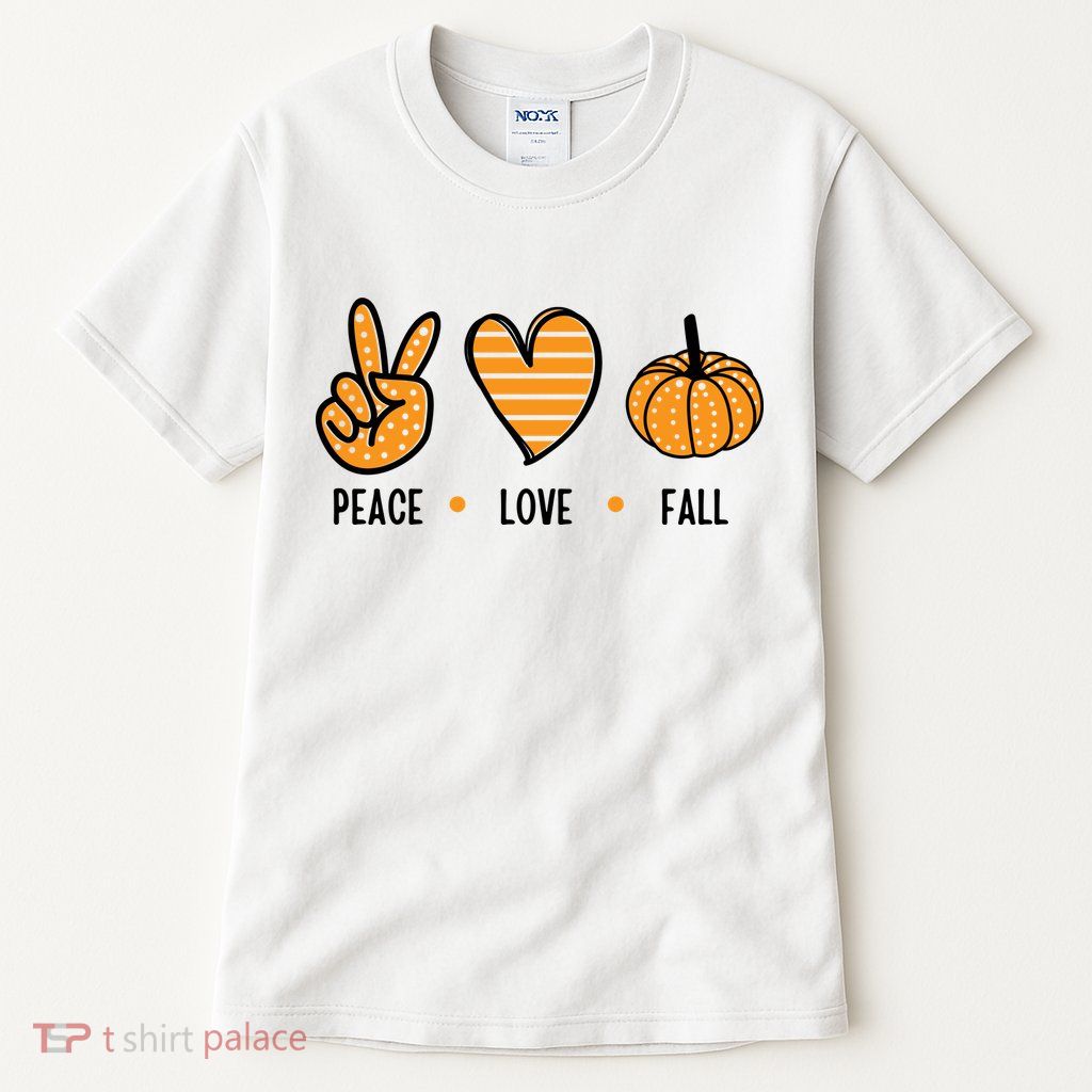 Peace Love Fall Cute Autumn Tall T-Shirt