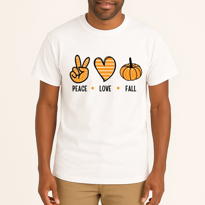 Peace Love Fall Cute Autumn Tall T-Shirt
