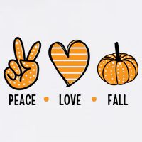 Peace Love Fall Cute Autumn Tall T-Shirt