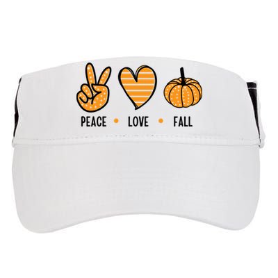 Peace Love Fall Cute Autumn Adult Drive Performance Visor