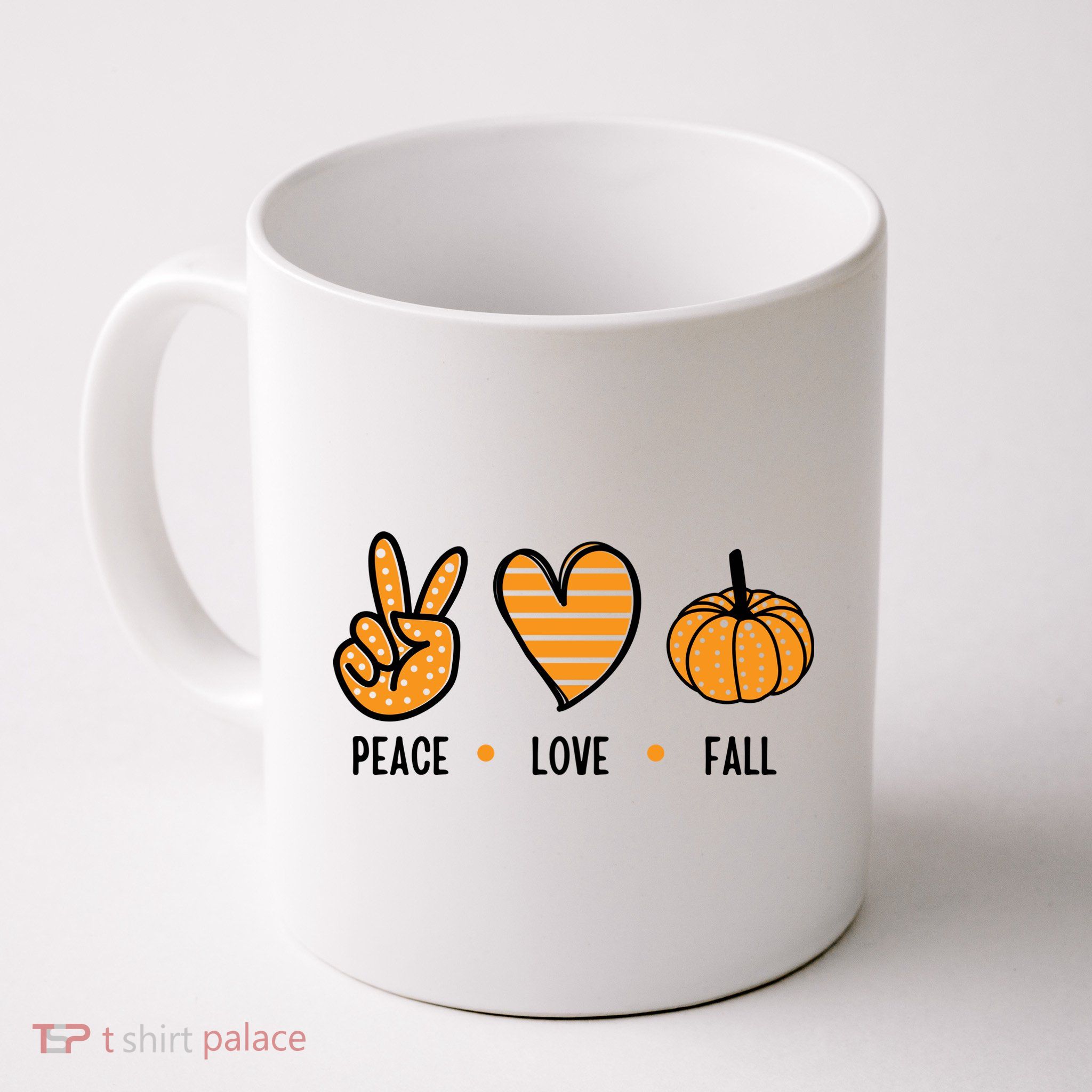 Peace Love Fall Cute Autumn Coffee Mug