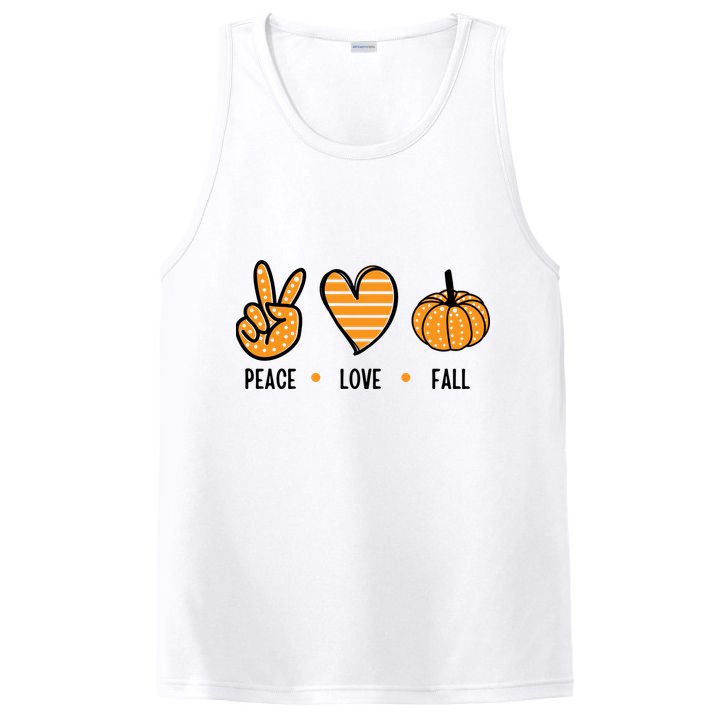 Peace Love Fall Cute Autumn PosiCharge Competitor Tank