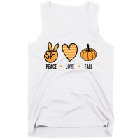 Peace Love Fall Cute Autumn Tank Top