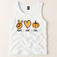 Peace Love Fall Cute Autumn Tank Top