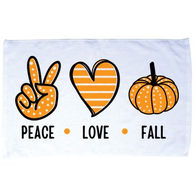 Peace Love Fall Cute Autumn Microfiber Hand Towel