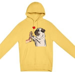 Pug Love Funny Dog Lover Owner Gift Premium Pullover Hoodie