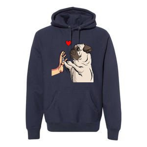 Pug Love Funny Dog Lover Owner Gift Premium Hoodie