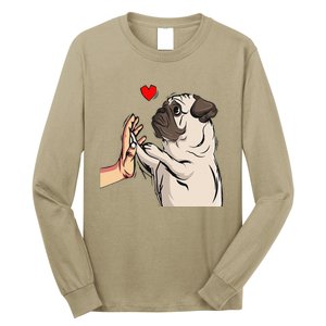 Pug Love Funny Dog Lover Owner Gift Long Sleeve Shirt