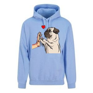 Pug Love Funny Dog Lover Owner Gift Unisex Surf Hoodie