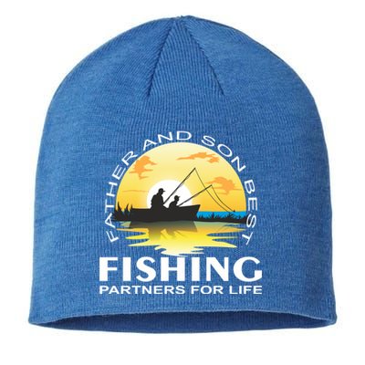 Partner Look Father And Son Angel Partner For Life Angler Gift Sustainable Beanie