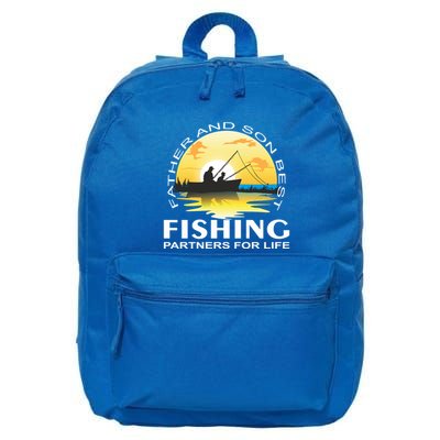 Partner Look Father And Son Angel Partner For Life Angler Gift 16 in Basic Backpack