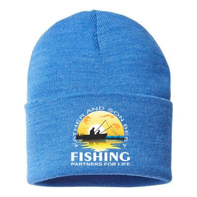 Partner Look Father And Son Angel Partner For Life Angler Gift Sustainable Knit Beanie