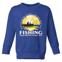 Partner Look Father And Son Angel Partner For Life Angler Gift Toddler Sweatshirt