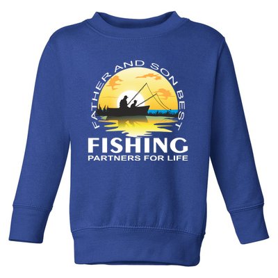 Partner Look Father And Son Angel Partner For Life Angler Gift Toddler Sweatshirt