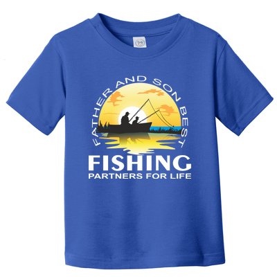 Partner Look Father And Son Angel Partner For Life Angler Gift Toddler T-Shirt