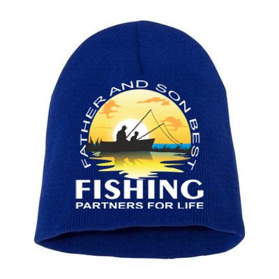 Partner Look Father And Son Angel Partner For Life Angler Gift Short Acrylic Beanie