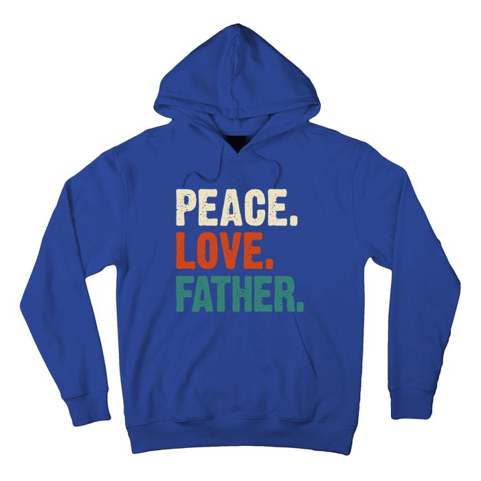 Peace Love Father Funny Mother Father Father Lover Vintage Gift Hoodie