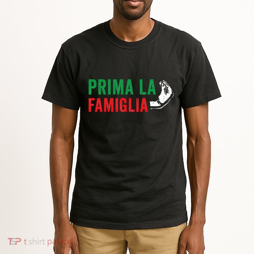 Prima La Famiglia Proud Italian Gift First Family Heritage Tall T-Shirt