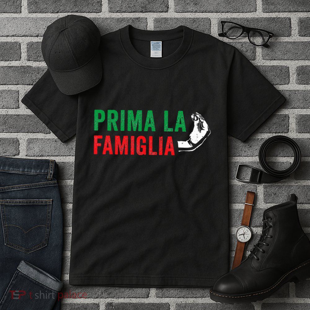 Prima La Famiglia Proud Italian Gift First Family Heritage Tall T-Shirt