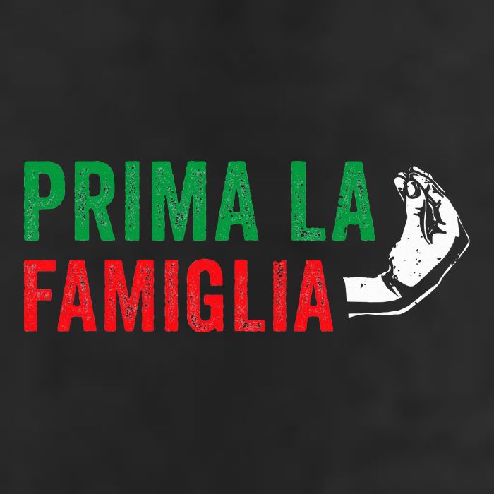 Prima La Famiglia Proud Italian Gift First Family Heritage Beanie