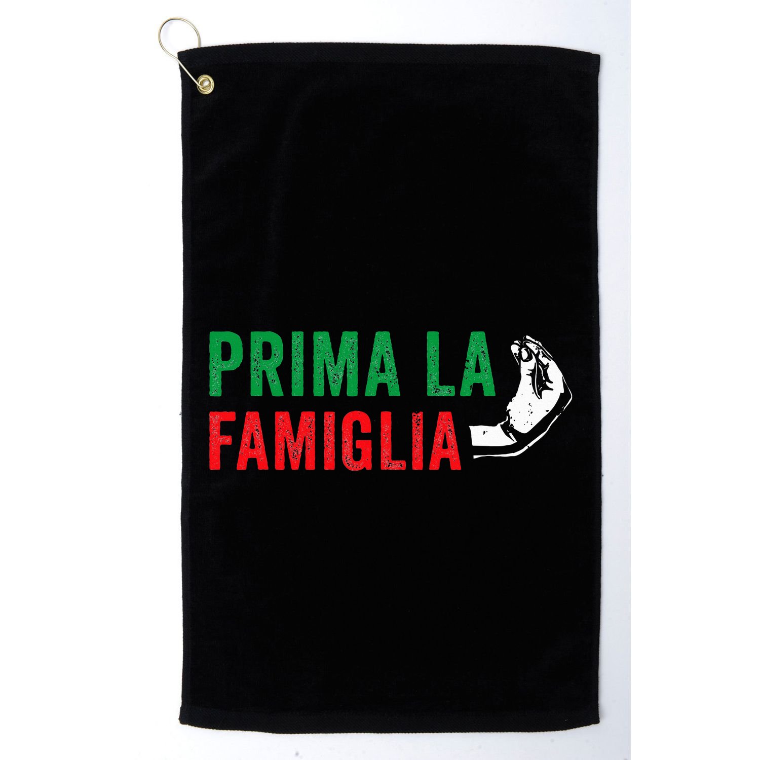 Prima La Famiglia Proud Italian Gift First Family Heritage Golf Towel