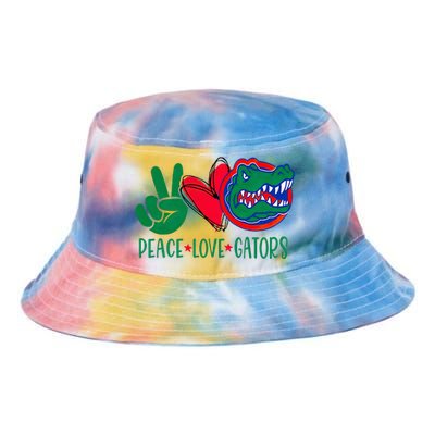 Peace Love Gator Cute Costume Animal Lover Alligator Tie Dye Newport Bucket Hat