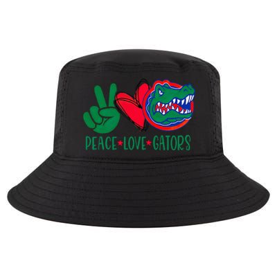 Peace Love Gator Cute Costume Animal Lover Alligator Cool Comfort Performance Bucket Hat