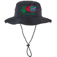 Peace Love Gator Cute Costume Animal Lover Alligator Legacy Cool Fit Booney Bucket Hat