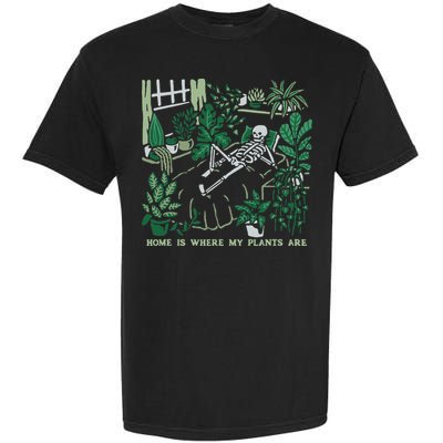 Plants LoverS GardenerS Home Is Where My Plants Are Garment-Dyed Heavyweight T-Shirt