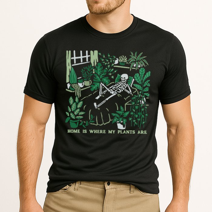 Plants LoverS GardenerS Home Is Where My Plants Are Cooling Performance Crew T-Shirt