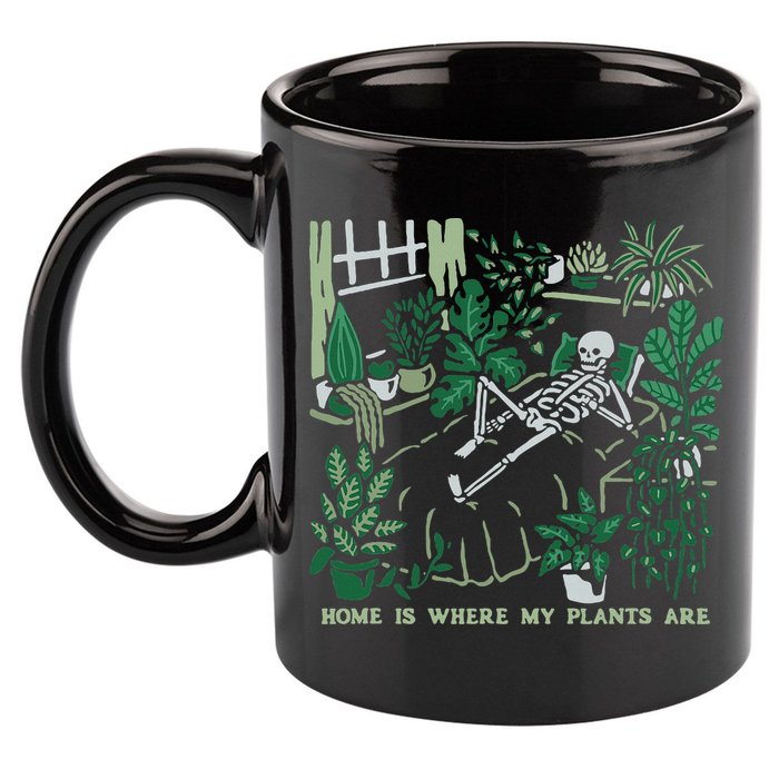 Plants LoverS GardenerS Home Is Where My Plants Are 11oz C Handle Ceramic Mug