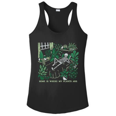 Plants LoverS GardenerS Home Is Where My Plants Are Ladies PosiCharge Competitor Racerback Tank