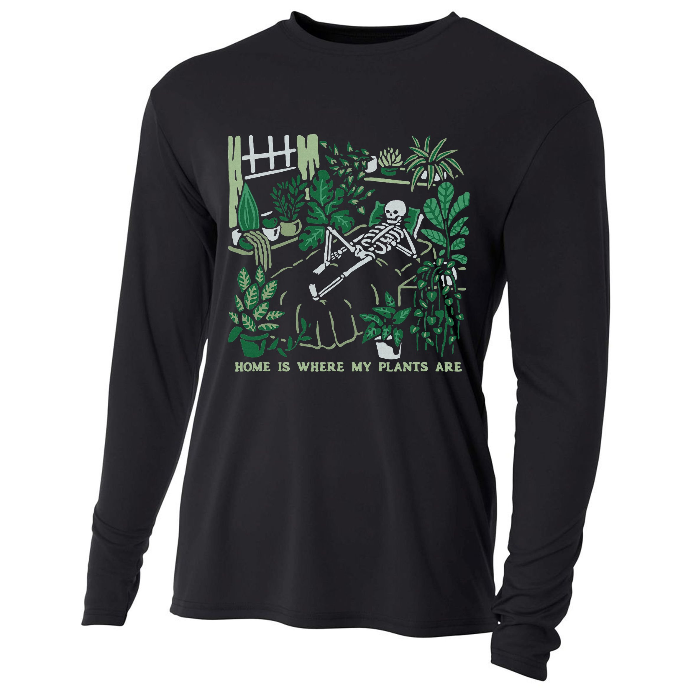 Plants LoverS GardenerS Home Is Where My Plants Are Cooling Performance Long Sleeve Crew