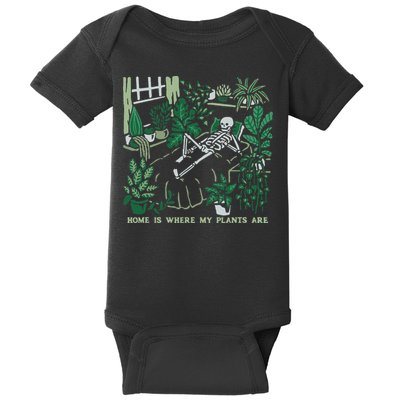 Plants LoverS GardenerS Home Is Where My Plants Are Baby Bodysuit